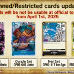 One Piece Card Game Banned and Restricted Announcement - April 1, 2025